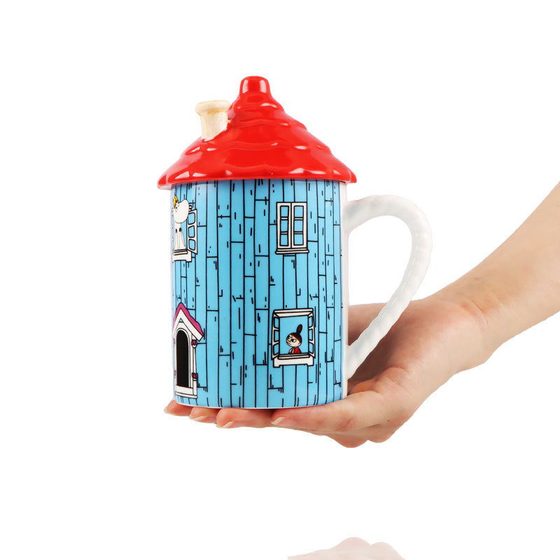 Anime Merchandise Mugs - Yaratıcı Moomin Evi Seramik Kupa Anime